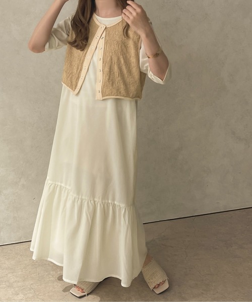 apres jour clair(アプレジュールクレア)の「【apres jour clair】マーメイドロングワンピース【ZOZOTOWN限定アイテム】(ワンピース・レディース・ライトブラウン/ライトベージュ/アイボリー・フリー/X-LARGE)」の16枚目の写真