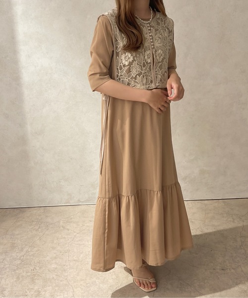 apres jour clair(アプレジュールクレア)の「【apres jour clair】マーメイドロングワンピース【ZOZOTOWN限定アイテム】(ワンピース・レディース・ライトブラウン/ライトベージュ/アイボリー・フリー/X-LARGE)」の21枚目の写真