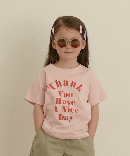 Lycee mine（リセマイン）の「選べる10パターンオリジナルプリントTシャツ（Tシャツ/カットソー・キッズ・ライトブルー/ラベンダー/アイボリー/チャコール/ピンク/カーキ/ベージュ系/ミント/ブルーグレー/ライトベージュ・110cm/100cm/140cm/120cm/130cm）」の10枚目の写真