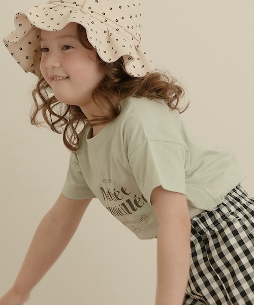 Lycee mine（リセマイン）の「選べる10パターンオリジナルプリントTシャツ（Tシャツ/カットソー・キッズ・ライトブルー/ラベンダー/アイボリー/チャコール/ピンク/カーキ/ベージュ系/ミント/ブルーグレー/ライトベージュ・110cm/100cm/140cm/120cm/130cm）」の17枚目の写真