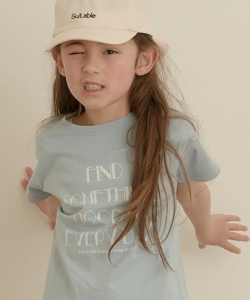 Lycee mine（リセマイン）の「選べる10パターンオリジナルプリントTシャツ（Tシャツ/カットソー・キッズ・ライトブルー/ラベンダー/アイボリー/チャコール/ピンク/カーキ/ベージュ系/ミント/ブルーグレー/ライトベージュ・110cm/100cm/140cm/120cm/130cm）」の18枚目の写真