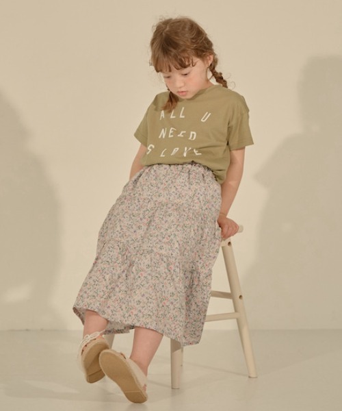 Lycee mine（リセマイン）の「選べる10パターンオリジナルプリントTシャツ（Tシャツ/カットソー・キッズ・ライトブルー/ラベンダー/アイボリー/チャコール/ピンク/カーキ/ベージュ系/ミント/ブルーグレー/ライトベージュ・110cm/100cm/140cm/120cm/130cm）」の22枚目の写真
