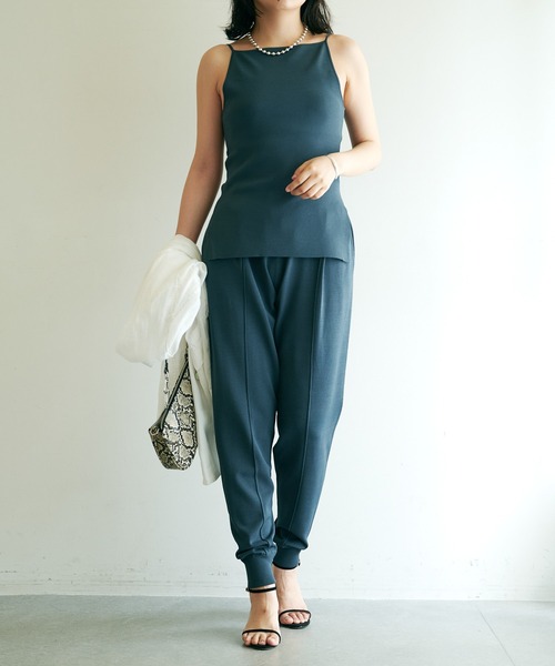coco！HAKUJI♡ MILANORIB キャミソール セール】HAKUJI Random rib open back camisole（キャミソール