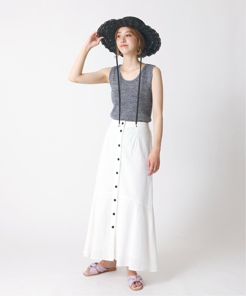 B.C STOCK（ベーセーストック）の「【Casselini/キャセリーニ】スカシナミナミハット（ハット・レディース・ブラック/ベージュ・FREE）」の15枚目の写真