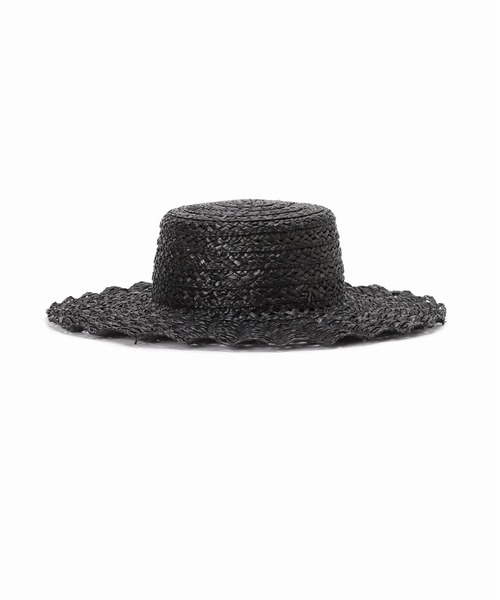 B.C STOCK（ベーセーストック）の「【Casselini/キャセリーニ】スカシナミナミハット（ハット・レディース・ブラック/ベージュ・FREE）」の9枚目の写真