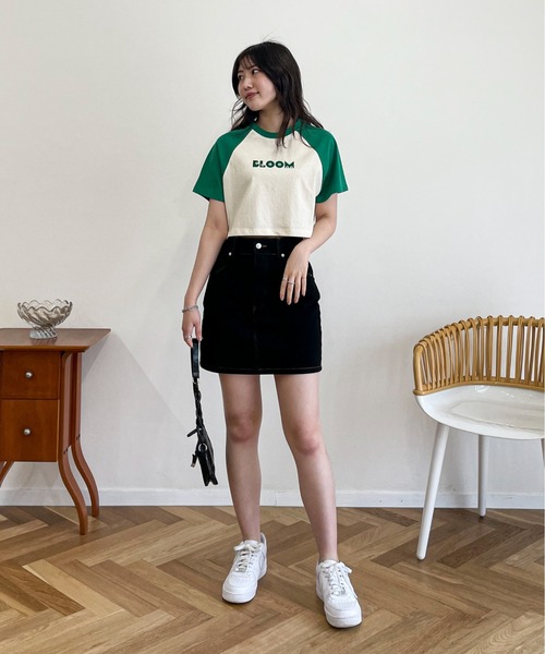 EPIMI E'PIMMY（エピミエピミー）の「オリジナルパッチカラーデニムスカート（デニムスカート・レディース・ブラック/ネイビー/ピンク/ブルー/グリーン・SMALL/MEDIUM）」の19枚目の写真