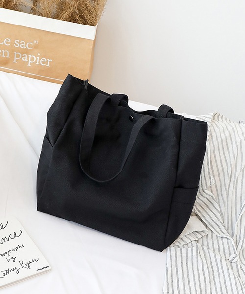 clarity blanc(クラリティーブラン)の「ビッグサイズ キャンバス トートバッグ(トートバッグ・レディース・アイボリー/グリーン/イエロー/ブラック・FREE)」の11枚目の写真