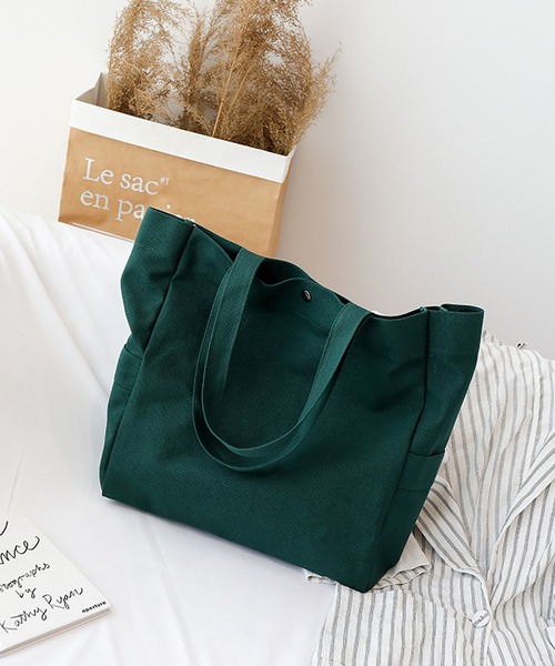 clarity blanc(クラリティーブラン)の「ビッグサイズ キャンバス トートバッグ(トートバッグ・レディース・アイボリー/グリーン/イエロー/ブラック・FREE)」の14枚目の写真