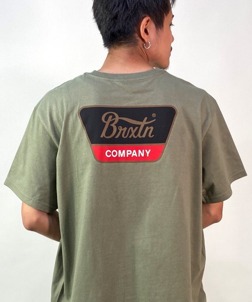 BRIXTON(ブリクストン)の「BRIXTON/ブリクストン オーバーサイズ バックプリントTシャツ/半袖Tシャツ 16172(Tシャツ/カットソー・メンズ・ブラック/アイボリー/オリーブ/ブラック系その他/ブラック系その他2/ブラウン・L/M/XL)」の6枚目の写真