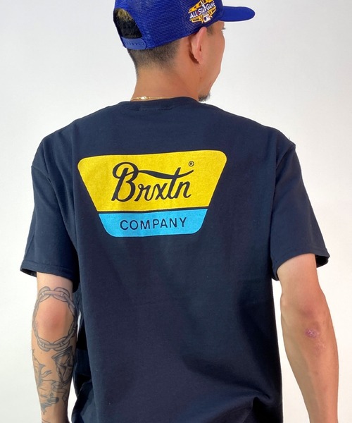 BRIXTON(ブリクストン)の「BRIXTON/ブリクストン オーバーサイズ バックプリントTシャツ/半袖Tシャツ 16172(Tシャツ/カットソー・メンズ・ブラック/アイボリー/オリーブ/ブラック系その他/ブラック系その他2/ブラウン・L/M/XL)」の3枚目の写真