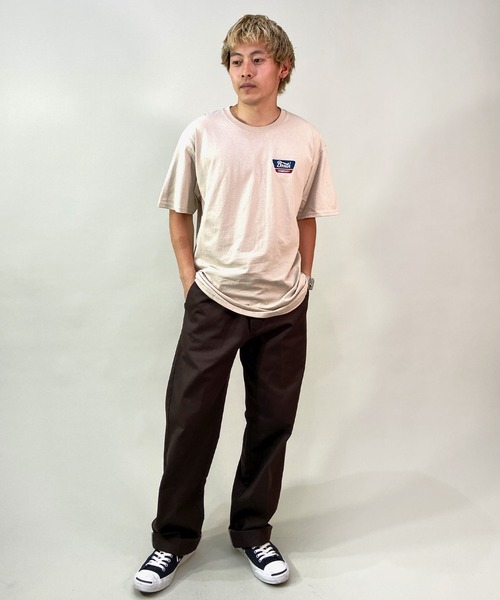 BRIXTON(ブリクストン)の「BRIXTON/ブリクストン オーバーサイズ バックプリントTシャツ/半袖Tシャツ 16172(Tシャツ/カットソー・メンズ・ブラック/アイボリー/オリーブ/ブラック系その他/ブラック系その他2/ブラウン・L/M/XL)」の7枚目の写真