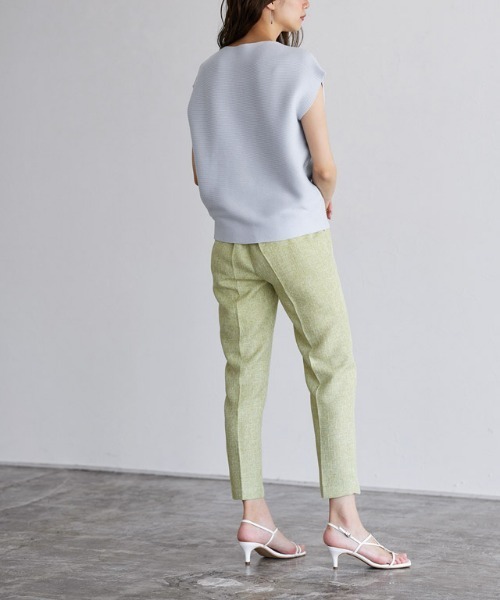 横リブフレンチスリーブニット