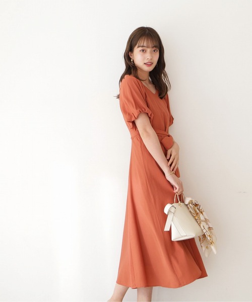 PROPORTION BODY DRESSING（プロポーションボディドレッシング）の「ボリュームスリーブロングワンピース / 1212240509（ワンピース・レディース・ブラウン/オレンジ/ブルー・SMALL/MEDIUM）」の10枚目の写真