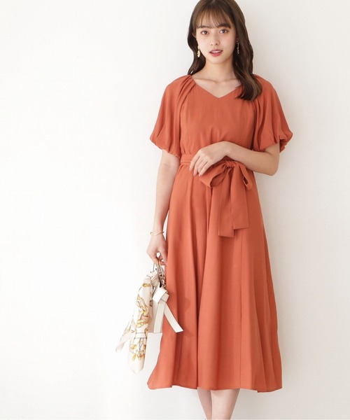 PROPORTION BODY DRESSING（プロポーションボディドレッシング）の「ボリュームスリーブロングワンピース / 1212240509（ワンピース・レディース・ブラウン/オレンジ/ブルー・SMALL/MEDIUM）」の11枚目の写真