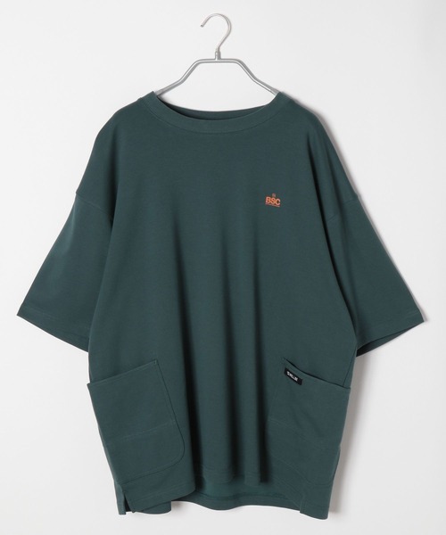 BAYFLOW(ベイフロー)の「【WELLBE(ウェルビー)×BAYFLOW】ワンマイルトップス(Tシャツ/カットソー・メンズ・ネイビー/グリーン・MEDIUM/LARGE)」の2枚目の写真