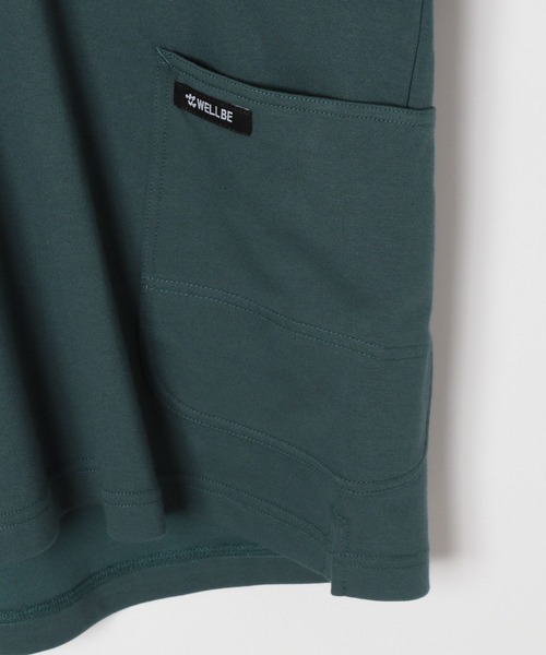 BAYFLOW(ベイフロー)の「【WELLBE(ウェルビー)×BAYFLOW】ワンマイルトップス(Tシャツ/カットソー・メンズ・ネイビー/グリーン・MEDIUM/LARGE)」の10枚目の写真