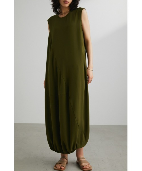 STYLEMIXER（スタイルミキサー）の「アシンメトリーバルーンワンピース（ワンピース・レディース・ブラック/カーキ・SMALL/MEDIUM）」の20枚目の写真