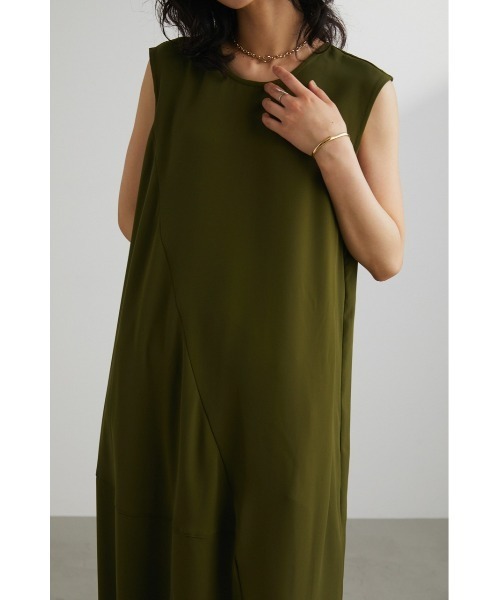 STYLEMIXER（スタイルミキサー）の「アシンメトリーバルーンワンピース（ワンピース・レディース・ブラック/カーキ・SMALL/MEDIUM）」の16枚目の写真