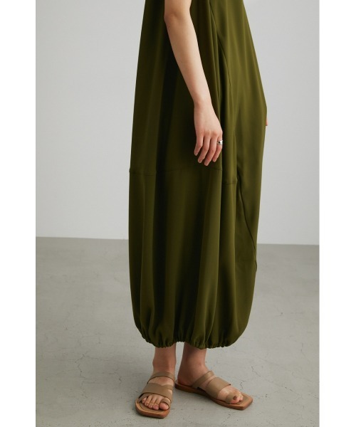 STYLEMIXER（スタイルミキサー）の「アシンメトリーバルーンワンピース（ワンピース・レディース・ブラック/カーキ・SMALL/MEDIUM）」の11枚目の写真