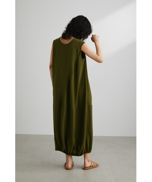 STYLEMIXER（スタイルミキサー）の「アシンメトリーバルーンワンピース（ワンピース・レディース・ブラック/カーキ・SMALL/MEDIUM）」の9枚目の写真