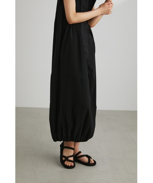 STYLEMIXER（スタイルミキサー）の「アシンメトリーバルーンワンピース（ワンピース・レディース・ブラック/カーキ・SMALL/MEDIUM）」の19枚目の写真