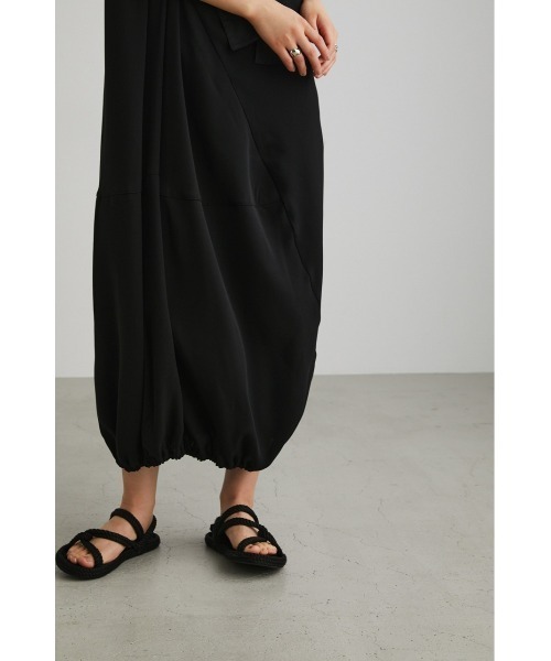 STYLEMIXER（スタイルミキサー）の「アシンメトリーバルーンワンピース（ワンピース・レディース・ブラック/カーキ・SMALL/MEDIUM）」の17枚目の写真