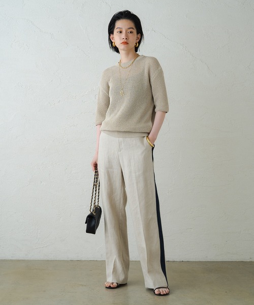 LOUNGEDRESS（ラウンジドレス）の「リネンラインパンツ