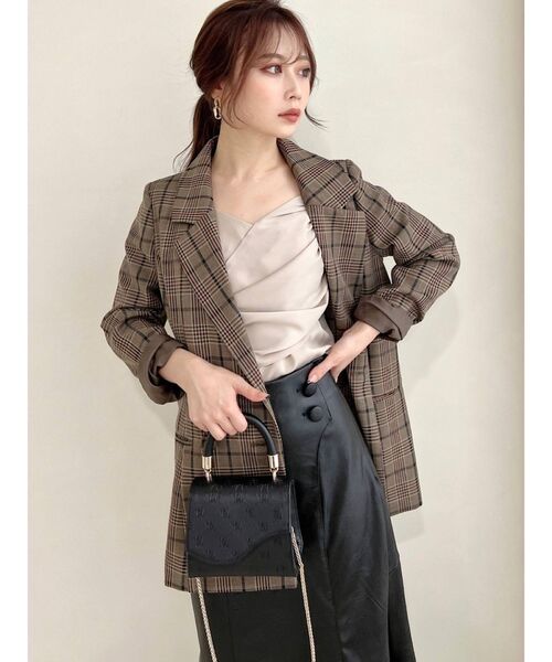 RESEXXY(リゼクシー)の「テーラードミディジャケット【セットアップ着用可能】(テーラードジャケット・レディース・ベージュ/グリーン/その他1・FREE)」の21枚目の写真