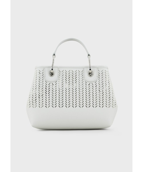 EMPORIO ARMANI（エンポリオアルマーニ）の「【エンポリオ アルマーニ】MyEA スモール パーフォレーション シェブロンモチーフ（ショルダーバッグ・レディース・オフホワイト/ライトピンク・FREE）」の17枚目の写真