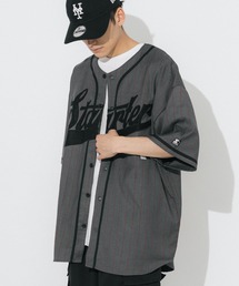 STARTER BLACK LABEL | STARTER BLACK LABEL ストライプフェルトワッペンベースボールシャツ(シャツ/ブラウス)