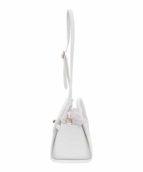 31 Sons de mode（トランテアン　ソン　ドゥ　モード）の「ファー付きミニバッグ（ショルダーバッグ・レディース・ブラック/オフホワイト/ピンク・フリー）」の22枚目の写真