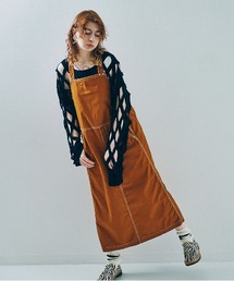D1599 キャンバスワークワンピース