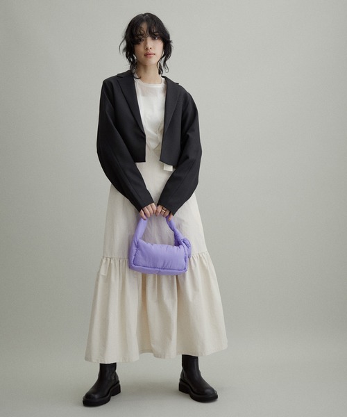 ADAM ET ROPE テーラードショートジャケット ADAM ET ROPE'（アダムエロペ）の「【WEB限定(一部店舗展開あり