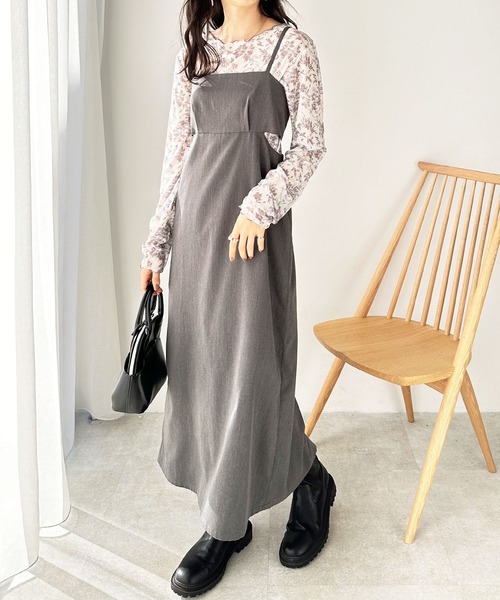 GeeRA（ジーラ）の「前後2WAY花柄シアートップス（Tシャツ/カットソー・レディース・ブルー/ピンク/ブラック/グリーン/パープル・SMALL/LARGE/MEDIUM）」の16枚目の写真