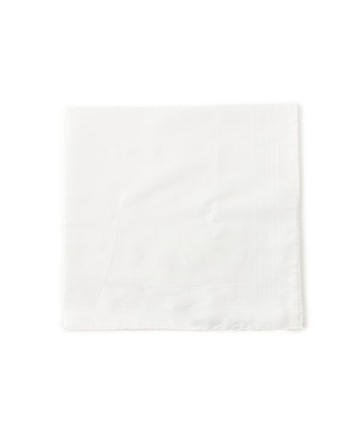 EDIFICE（エディフィス）の「【SIMONNOT GODARD / シモノゴダール】カルロリーバ パイピングチーフ（ストール/ショール・メンズ・ホワイト/ベージュ/ネイビー・FREE）」の2枚目の写真