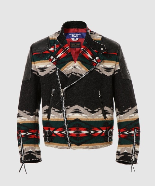 JUNYA WATANABE MAN（ジュンヤワタナベマン）の「PENDELTON Wネーム シングルライダース（ライダースジャケット・メンズ・グレー系その他・XS/S/M/L）」の9枚目の写真