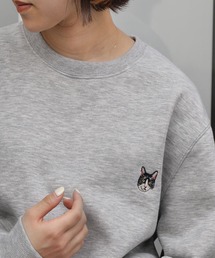 【ZIP FIVE】 アソート 長袖 スウェット トレーナー 無地 / アニマル / 猫 / ロゴ 刺繍 / 白 / グレー