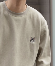 【ZIP FIVE】 アソート 長袖 スウェット トレーナー 無地 / アニマル  / 猫 / ロゴ 刺繍 / 白 / グレー