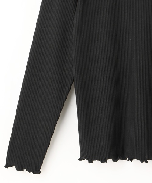 Honeys(ハニーズ)の「メロー使いトップス(Tシャツ/カットソー・レディース・ライム/オレンジ/ブラック/アイボリー/グレイッシュベージュ・S/LL/L/M)」の16枚目の写真