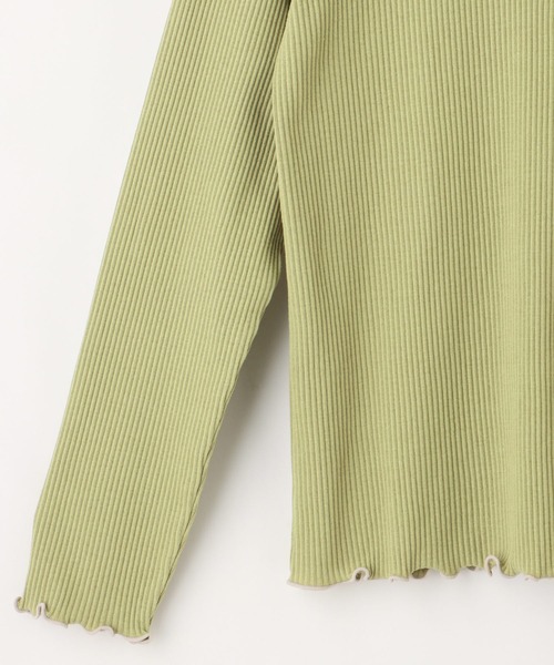 Honeys(ハニーズ)の「メロー使いトップス(Tシャツ/カットソー・レディース・ライム/オレンジ/ブラック/アイボリー/グレイッシュベージュ・S/LL/L/M)」の21枚目の写真