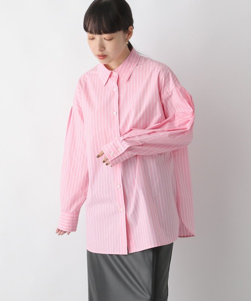 LOWRYS FARM(ローリーズファーム)の「ストライプシャツ 166616(シャツ/ブラウス・レディース・ピンク/グリーン/ブルー・FREE)」の10枚目の写真