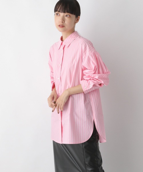 LOWRYS FARM(ローリーズファーム)の「ストライプシャツ 166616(シャツ/ブラウス・レディース・ピンク/グリーン/ブルー・FREE)」の11枚目の写真