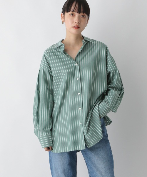 LOWRYS FARM（ローリーズファーム）の「ストライプシャツ 166616