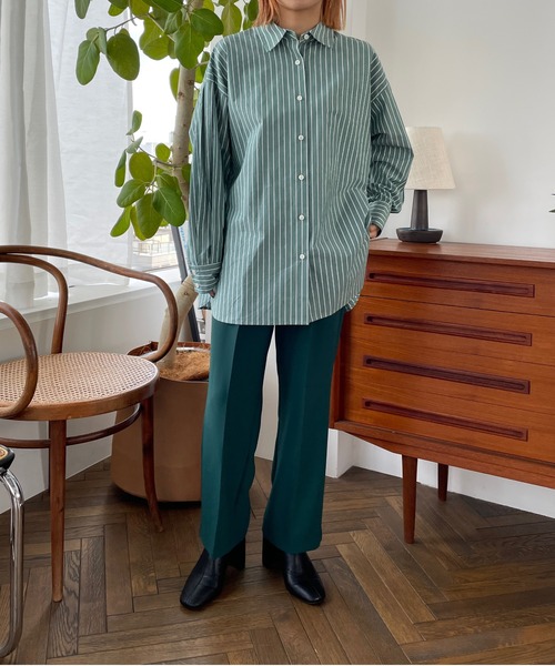 LOWRYS FARM(ローリーズファーム)の「ストライプシャツ 166616(シャツ/ブラウス・レディース・ピンク/グリーン/ブルー・FREE)」の13枚目の写真