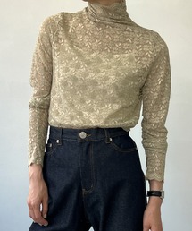 chuclla | レーシー シアータートルトップス chw22a087(Tシャツ/カットソー)