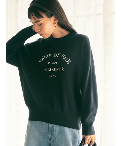 AMERICAN HOLIC(アメリカンホリック)の「刺繍ロゴニットプルオーバー(ニット/セーター・レディース・ブラウン/グリーン/ネイビー・M/L)」の19枚目の写真