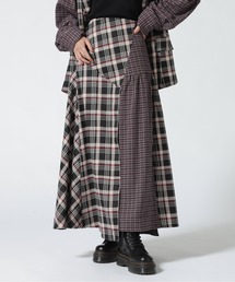 AULA AILA | AULA AILA/アウラアイラ/別注チェックコンビスカート(スカート)