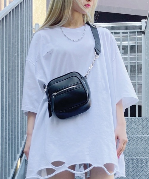 Figments(フィグメンツ)の「合皮ショルダーバッグ(ショルダーバッグ・レディース・ブラック・FREE)」の8枚目の写真