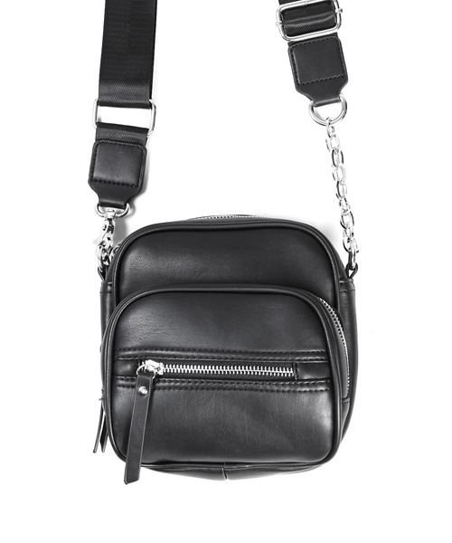 Figments(フィグメンツ)の「合皮ショルダーバッグ(ショルダーバッグ・レディース・ブラック・FREE)」の11枚目の写真