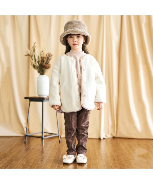 apres les cours（アプレレクール）の「ヨークレーストレーナー（スウェット・キッズ・ブラウン/ベビーピンク/サックスブルー/ラベンダー/ミント/エンジ・100/130/140/80/90/120/110）」の16枚目の写真